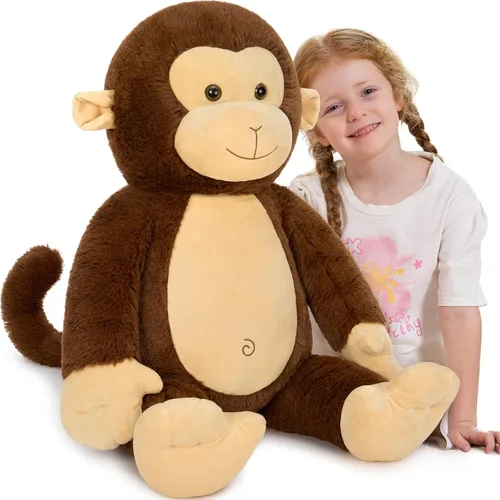 Miniatura 14 de BENINY Juguete de Peluche Grande de Ajolote Azul, Animal de Peluche Gigante de Ajolote de 39", Juguetes Grandes Regalo para Niñas Niños, Almohada
