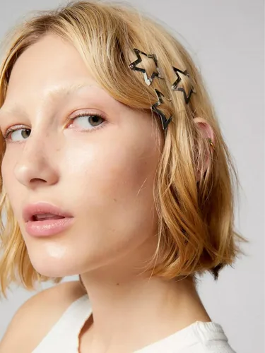 Miniatura 5 de GKETN 10 pinzas para el cabello de estrella de 1.22 pulgadas, pasadores antideslizantes para el cabello, accesorios para el cabello de estrellas
