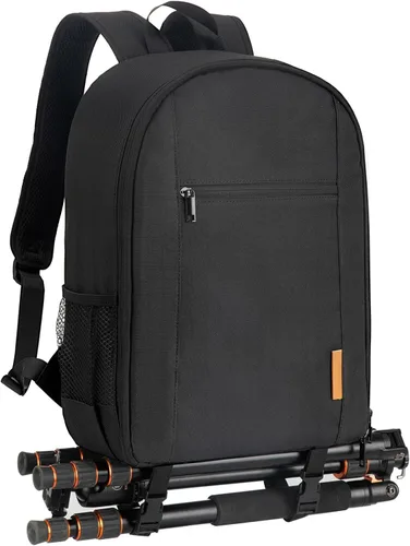 Miniatura 10 de TARION Mochila para cámara pequeña – Estuche profesional para fotografía DSLR con compartimento para laptop de 13 pulgadas y cubierta impermeable