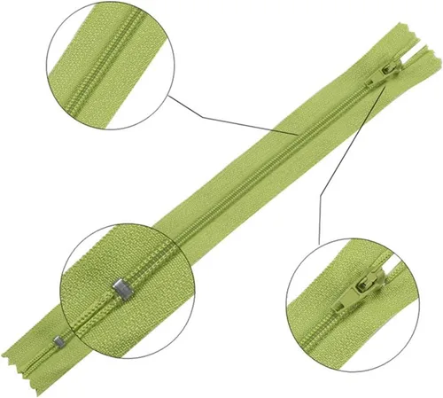 Miniatura 2 de Cierre de tela, 10 cremalleras de nailon para manualidades de costura a medida, cremalleras de nailon, para coser de 3 a 24 pulgadas, para coser