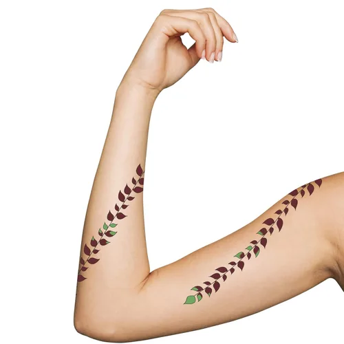 VZQI Tatuajes temporales de demonio para cosplay y fiesta de Halloween Nezuko
