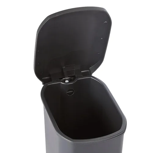 Miniatura 5 de Amazon Basics Basurero de plástico compacto para baño con tapa de cierre suave, pedal manos libres, cubo interior extraíble, 6 litros/1.6 galones