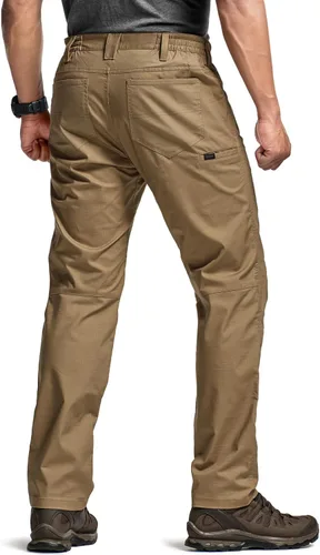 Miniatura 165 de CQR – Pantalones tácticos elásticos tipo cargo para hombre, resistentes al agua, de tela ripstop (antidesgarros), ligeros, ideales para uso diario
