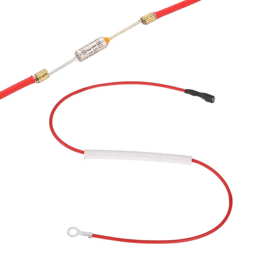Miniatura 14 de MECCANIXITY Fusible universal de temperatura para olla de arrocera, 158.0 °F 10 A 250 V Fusible térmico de metal con terminal y terminal de anillo