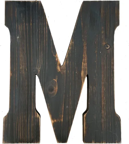 Miniatura 26 de ABELOTS Arte de pared con letras grandes para sala de estar, baño, dormitorio y decoración del hogar, letras rústicas de granja para apellidos