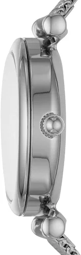 Miniatura 2 de Fossil Carlie Mini - Reloj casual de cuarzo de acero inoxidable y piel para mujer