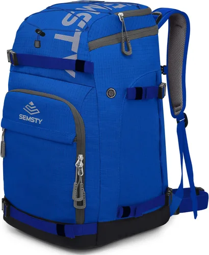 Miniatura 7 de Bolsa para botas de esquí, 55L/70L, impermeable, para esquí y snowboard, mochila de viaje para esquí, snowboard, casco de esquí, gafas, guantes