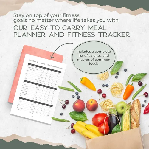 Miniatura 5 de Graceful by Design Planificador de comidas y rastreador de actividad física – Planifica entrenamientos en nuestro diario de fitness para mujeres