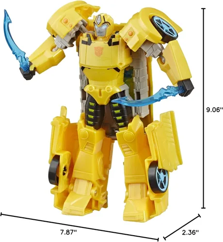 Miniatura 12 de Transformers Toys Cyberverse Ultra Class Bumblebee Figura de acción, combina con armadura Energon para encenderse, para niños de 6 años en adelante