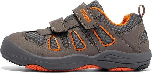 Miniatura 6 de i78 Zapatos deportivos de senderismo para niños y niños, transpirables, de piel sintética, antideslizantes, ligeros, para correr al aire libre