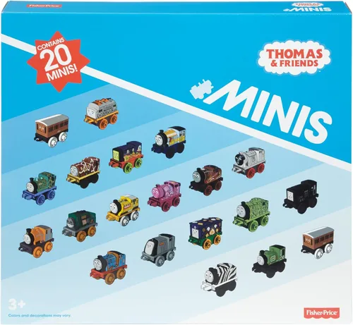 Miniatura 6 de Thomas & Friends Trenes de juguete MINIS - Paquete de 20 motores de empuje en miniatura y vehículos ferroviarios para juegos de simulación