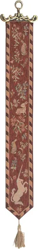 Miniatura 9 de C Charlotte Home Furnishings Inc William Morris Birds I Tapestry Bell Pull - 6 pulgadas x 42 pulgadas Algodón/Viscosa/Poliéster