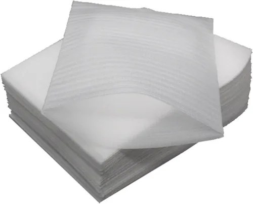 NUOBESTY 100 bolsas de espuma para envolver bolsas de espuma para embalar vasos móviles platos, suministros de envío y almacenamiento