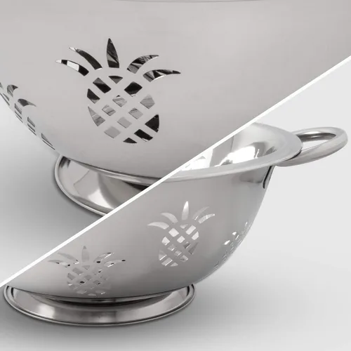 Miniatura 2 de ExcelSteel Coladores de piña de acero inoxidable 730, juego de 3