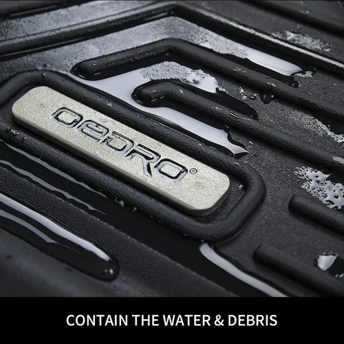 Miniatura 9 de OEDRO Alfombrillas de Piso para Jeep Cherokee 2015-2023 (No para Grand Cherokee), Protectores TPE Negro para Todo Clima de 1ra y 2da Fila con Ajuste