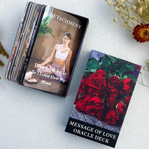 Miniatura 6 de DPEHAKMK Mensajes de Amor Cartas del Oráculo, Cartas del Oráculo para Principiantes, Incluye Mensajes de Amor, Romance, Llama Gemela, Alma Gemela