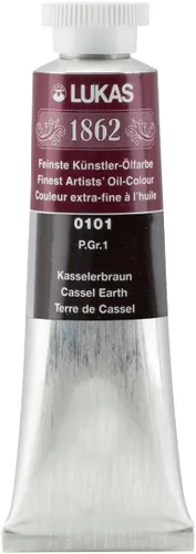 Miniatura 117 de Lukas 1862 Pintura al Óleo para Artistas Profesionales - Colores Tierra Amarillentos, 37 mL - Juego de 4 - Destacada Resistencia a la Luz, Sin