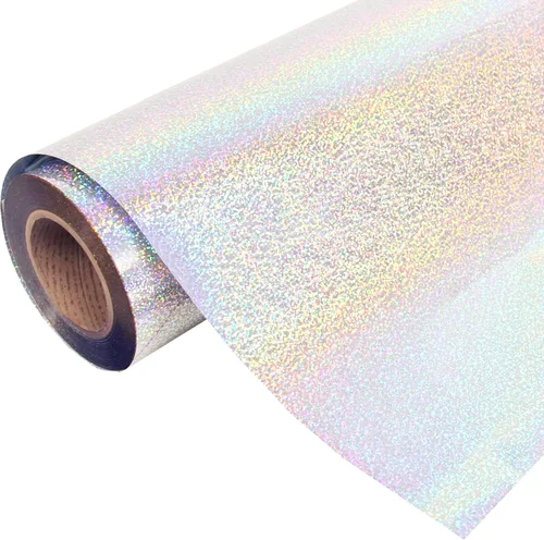 Miniatura 20 de Rollo holográfico Threadart Aqua de 3 yardas x 20 pulgadas de ancho, película de vinilo termotransferible de 20 pulgadas HTV Vendido por The Roll