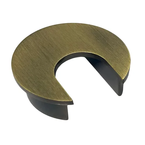 Miniatura 9 de Electriduct Ojal de escritorio de metal de 1.57 pulgadas, cubierta de agujero de cable de 1.575 in, organizador de cable de alambre epoxi negro