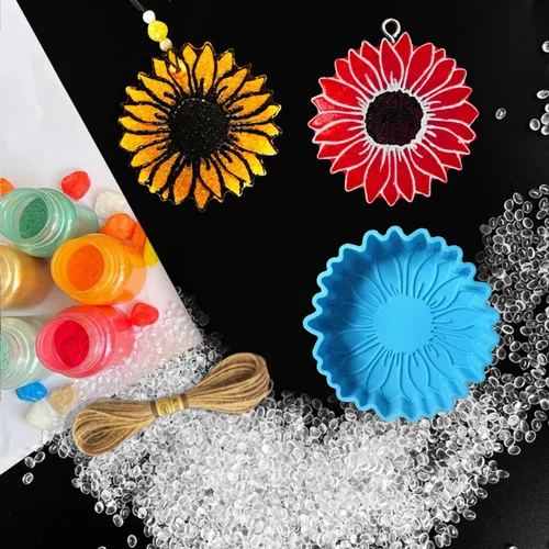 Miniatura 2 de Freshie Molds de silicona, Rifanda Flower Oven Safe Car Freshies Supplies Mold Candle Supplies Molds