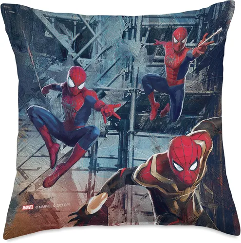 Miniatura 5 de Marvel Man No Way Home Spider-Men - Almohada de saltar para hombre, 16 x 16, multicolor