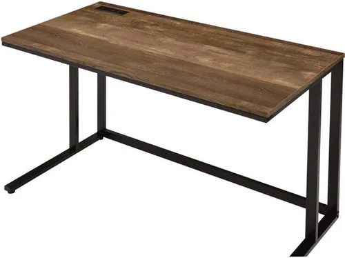 Miniatura 6 de Acme Tyrese Escritorio rectangular de madera con puerto USB en nogal y negro