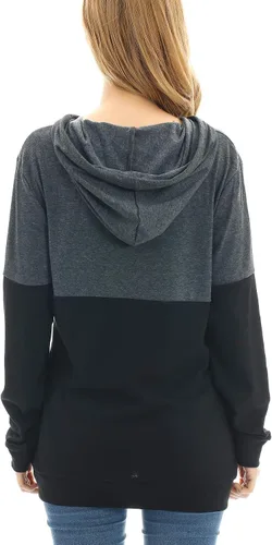 Miniatura 4 de Bearsland Sudadera de lactancia materna con capucha y bolsillos para mujer