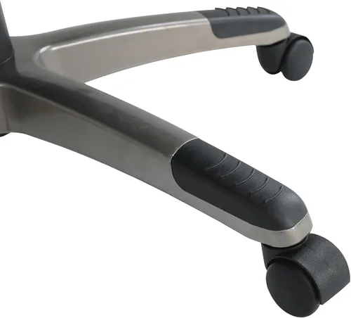 Miniatura 11 de Office Star ECH Series - Silla de oficina ejecutiva de cuero regenerado con soporte lumbar y brazos acolchados ajustables en altura, carbón con base