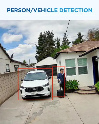 Miniatura 5 de 4COVR Sistema de cámara de seguridad de 16 canales, comunicación bidireccional y visión nocturna a todo color inteligente, detección inteligente AI