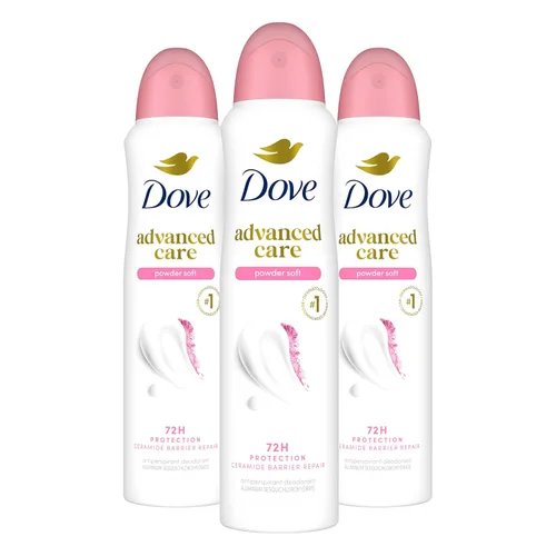 Miniatura 16 de Dove Advanced Care - Desodorante antitranspirante en aerosol Beauty Finish, 3 unidades para ayudar a reparar la barrera de la piel después