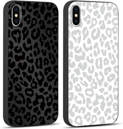 Miniatura 69 de Paquete de 2 Fundas de Teléfono Bonitas con Estampado de Guepardo para Apple iPhone 13 Pro Max de 6.7 Pulgadas, Fundas de Diseño