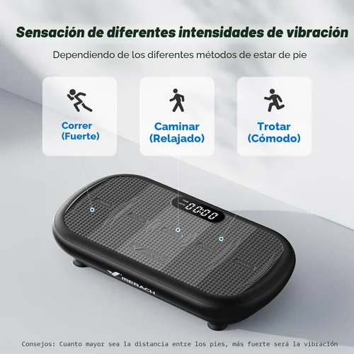 Miniatura 4 de MERACH - Máquina de plataforma vibratoria para ejercicio, capacidad de 440 libras, Bluetooth y pedal de silicona, estimula la grasa profunda