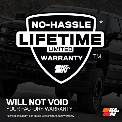 Miniatura 9 de K&N Sistema de admisión de aire frío: Filtro de aire de alto flujo, aumento del rendimiento y remolque: Compatible con Ford 2011-2015: F250, F350
