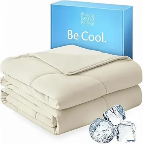 Lavish Comforts® Edredón refrescante tamaño King/Cal King │Manta refrescante de alta calidad para personas que duermen con calor │ Manta suave y