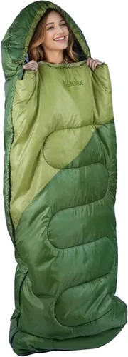 Miniatura 5 de Saco de dormir de campamento, sacos de dormir de 32 ℉ para adultos, niños, adolescentes, clima frío, cálido saco de dormir de invierno para 3-4