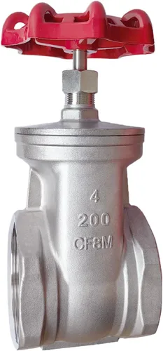 Miniatura 12 de Válvula de compuerta de acero inoxidable 304, válvula de globo rotativa roscada hembra de acero inoxidable NPT de 1/2 "para interruptores de flujo