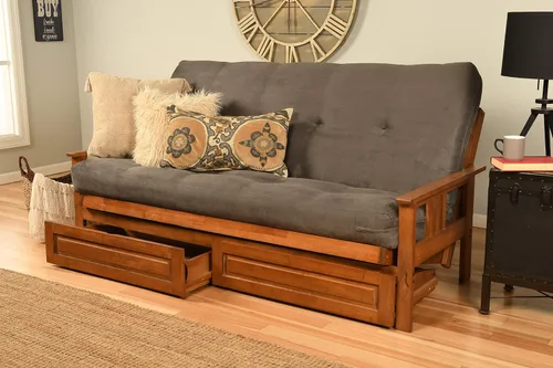 Miniatura 26 de Kodiak Furniture Monterey Marco de Futón con Acabado Butternut, Full, Solo marco