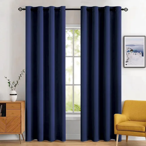 Miniatura 67 de MIULEE Cortinas opacas para dormitorio o sala de estar, juego de 2 paneles de cortina para ventana con aislamiento térmico y bloqueo de luz