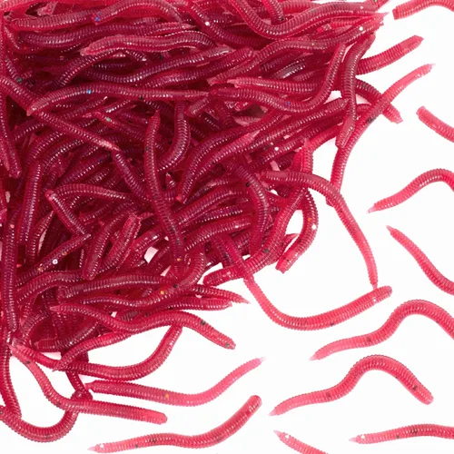 Gusanos falsos para la pesca, bajo suave, gusanos realistas, cebos, pan, gusano de pesca, gusano de cera falsa