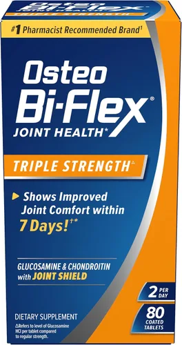 Miniatura 9 de Osteo Bi-Flex Triple Fuerza(5), Glucosamina Condroitina con Vitamina C - Suplemento para la Salud de las Articulaciones, Tabletas Recubiertas, 40