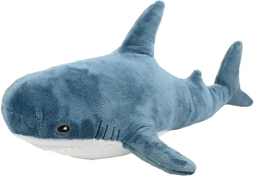 Miniatura 7 de Almohada de peluche de tiburón de 39.5 pulgadas, animal de peluche gigante, almohada de tiburón suave, almohadas de peluche de tiburón, juguete