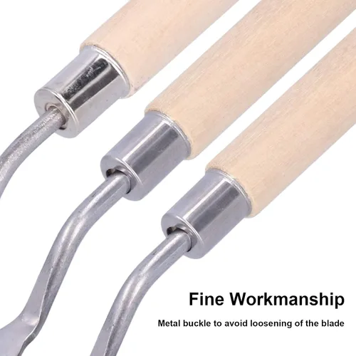 Miniatura 3 de Juego de cuchillos de paleta, 3 unids mango de madera pintura al óleo raspador cuchillo de paleta mango de madera pintura cuchillo conjunto