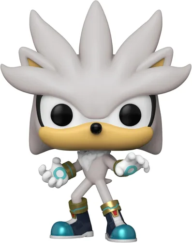 Miniatura 2 de Funko Pop! Games: Sonic 30th Anniversary - Figura de vinilo Silver The Hedgehog, 3.75 pulgadas