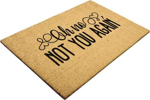 Miniatura 4 de Divertido tapete de bienvenida para interiores, tapete de fibra de coco para puerta delantera, regalo para mamá, Oh No, Not You Again, regalo