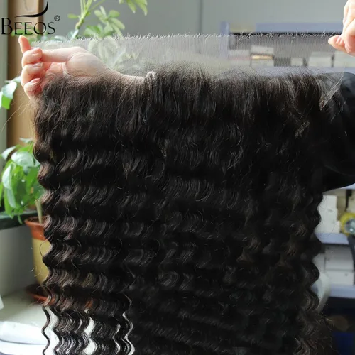 Miniatura 54 de BEEOS Encaje frontal real HD de 13 x 4 pulgadas, encaje frontal ultra fino invisible HD vívido limpio pre-arrancado cabello humano lacio sedoso