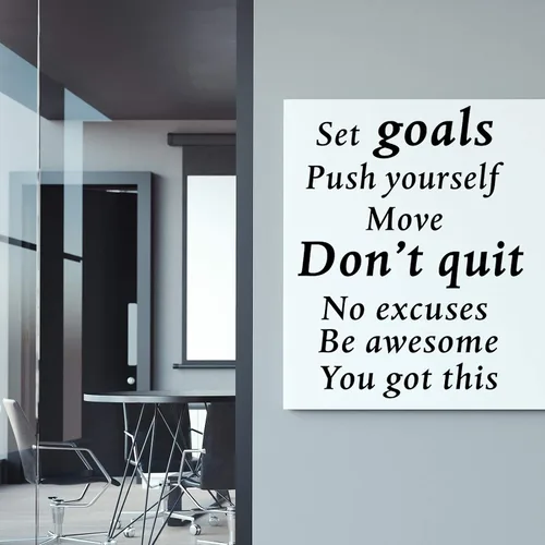 Miniatura 2 de 2 hojas de calcomanías motivacionales para pared, calcomanías de vinilo con citas inspiradoras, juntos todos logran más, para oficina, refranes