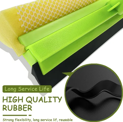 Miniatura 3 de Escobilla de Ducha Limpiacristales de Ventana Limpiador para Puertas de Ducha de Cristal, Herramienta de Limpieza de Ventanas 2 en 1 Raspador