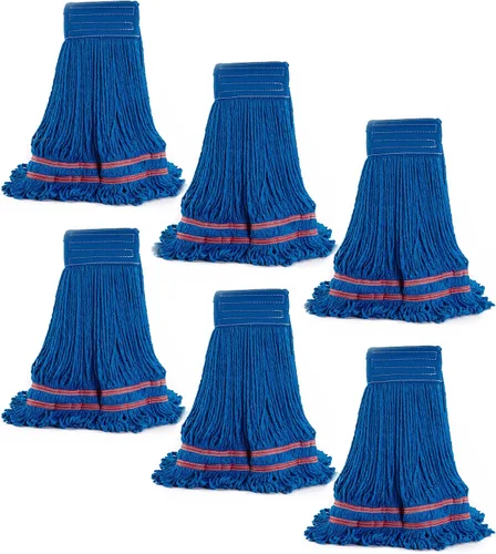 Miniatura 14 de Matthew - Trapeador de microfibra de limpieza resistente, repuesto de cabezal de trapeador húmedo, excelente absorción, capacidad de lavado premium