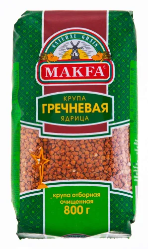 Makfa Granos orgánicos de trigo sarraceno 28.2 onzas / 28.22 oz - Kasha / Gachas de avena. Hecho en Rusia