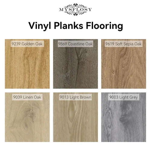 Miniatura 9 de Mysflosy Azulejos de suelo autoadhesivos, tablones de vinilo de lujo autoadhesivos, 6 x 36 pulgadas, paquete de 36 unidades de 54 pies cuadrados